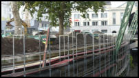 13.10.2020 - Nun wird die Mauerkrone zurückgebaut.