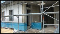 07.06.2021 - Cafe Cosa - Langsam schält sich die entgültige Fensterfront heraus.