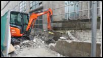 21.10.2020 - Die Rrollirampe wird nun wieder zurückgebaut.
