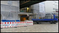 04.01.2021 - Weitere Gerüste werden aufgebaut.