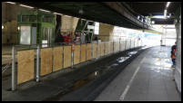 06.03.2021 - Die Folie wurden durch Holzplatten ersetzt.