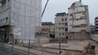 02.12.14 - Die Baustelle ist nun geräumt und Abgeschlossen. Nun starten die Vorbereitungsarbeiten für den Neubau.