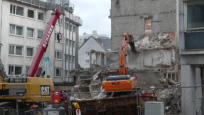 13.10.16 - Nun ist dieser Gebudeteil fast rckgebaut.