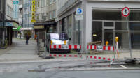 05.07.16 - Die Baustellenabsperrung wurde jetzt erweitert.
