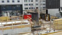 19.08.17 - Die nchsten Wnde werden aufgebaut und mit Stahl versehen.