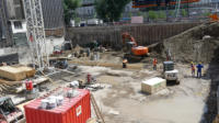 21.06.17 - Die ersten Fundamenteverschalungen sind in Arbeit.