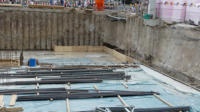 10.07.17 - Der zweite Teil fr das Fundament wird eingeschalt.
