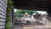 09.08.17  - Die Brcke ist Geschichte.Heute morgen wurde der Rest abgetragen.