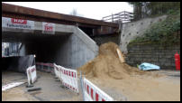 29.01.2019 - Fertig aufgefllt. Der Rest erfolgt ab den 08.02.2019 wenn die Gleise gesperrt sind. und die prov. Brcken ausgebaut sind.