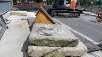 02.08.17 - Der Rckbau der Widerlager geht weiter.