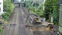 20.07.17 - Die erste Hlfe des Tunnels wurde bereits zurckgebaut.