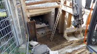 16.08.17 - An der Nordseite sind die Treppenstufen ausgebaut.