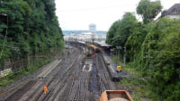 25.07.17 - Ein Stück Gleis samt Unterbau wird ausgetauscht.