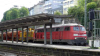 09.08.17  - 212 306 + 218 263 mit einem Schotterzug.
