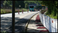 26.06.2020 - Die Asphaltschicht ist eingebaut.