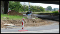 05.06.2020 - Der Fahrbahnunterbau wurde bereits eingebaut.