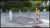 09.05.2020 - Die Verkehrsinsel an der Müngstener Str. wurde abgebaut.