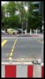 11.05.2020 - Ampel im Betrieb aber alles abgesperrt.