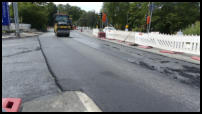 20.08.2020 - In deisem Abschnitt wird die letzte Asphaltschicht eingebaut.