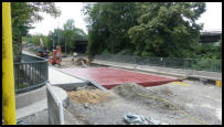 17.07.2020 - Die Brücke wurde mit Epoxidharz gestrichen.