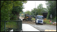 08.07.2020 - Der alte Unterbau wird abgefahren.
