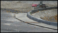 18.08.2020 - Der Gußasphalt für die Regenrinnen würden teilweise bereits eingebaut.