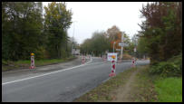 16.10.2020 - Die Fahrbahnmarkierungen wurden aufgetragen.