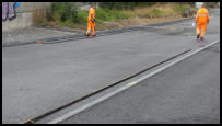 17.08.2020 - Markierung für den Asphaltleger.