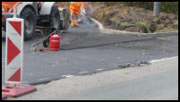 24.10.2020 - Der Gussasphalt wird eingebaut.