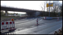 12.11.2020 - Die Fahrbahnmarkierung ist nun auch fertig.