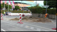 25.08.2020 - Schliemannsweg - Hier endet erstmal die Baustelle.