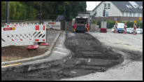 27.08.2020 - Die Straße wurde fertig abgefräst.