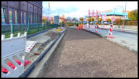 28.10.2020 - Dias Straßenteil ist nun fertig ausgekoffert.
