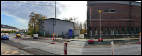 09.11.2020 - Der Bürgersteig wurde heute morgen gepflastert.
