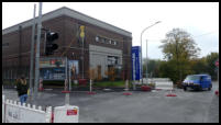 12.10.2020 - Die Füßgängerampel wurde abgebaut.