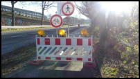 28.11.2020 - Der Radweg ist ab Haltestelle Wasserturm gesperrt.