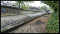 30.09.2020 - Nun ist der Gehweg in Arbeit.