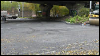 22.10.2020 -  Die Markierungen für den Einbau des Gussasphalts wurde aufgetragen.