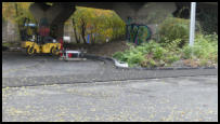 26.10.2020 - Der erste Gusasphalt wurde eingebaut.