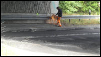 25.08.2020 - Die alten Leitplanken werden abgebaut.