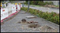 02.10.2020 - Noch schnell eine Absperrung auswechseln.