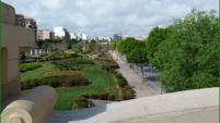 Blick von der Brcke  zur Parkseite