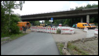12.07.2018 - Zugang Deutscher Ring. Die Stadtwerke verlegen hier eine neue Gasleitung