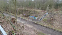 13.04.2013 - Blick vom Treppenende zum Haltepunkt