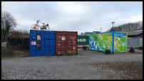 27.02.2021 - Bhf Mirke - Parkbox der Lastenräder.