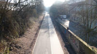 07.04.2013 - Blick von der Brcke Unterer Dorrenberg in Richtung Mirke