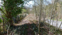 18.04.13 - Gildenstrae. Hier kann man die Strecke nur noch erahnen. Blick in Richtung Brcke Gildenstrae