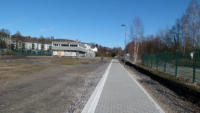 12.02.2014 - Im Hintergrund die alten Gterhallen