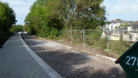 Ein Blick zurck zur Brcke. Wenige Meter nach rechts wird der Bahnhof Wichlinghausen erreicht.