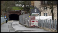 15.01.2019 - Die Nordseite an der Brücke Carnaper Str. ist nun in Arbeit.